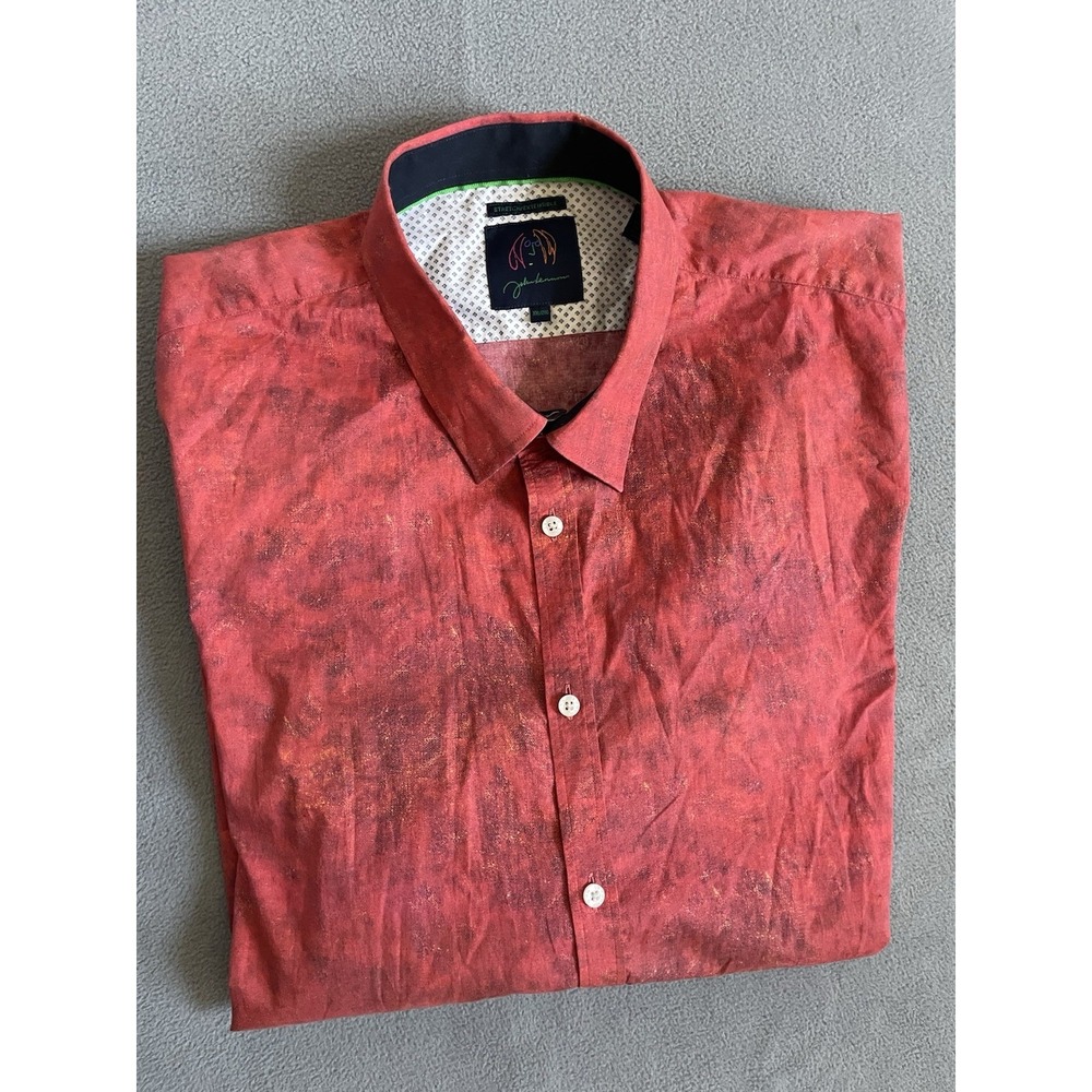 John‎ Lennon Men's Shirt Size 2xl Molted Accented